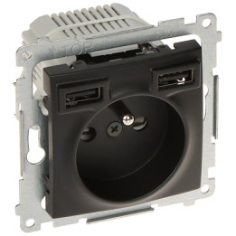 KONTAKT Simon DGZ1ZUSB2AA.01/49-SIMON54 USB-розетка с зарядкой 16A 230V белая