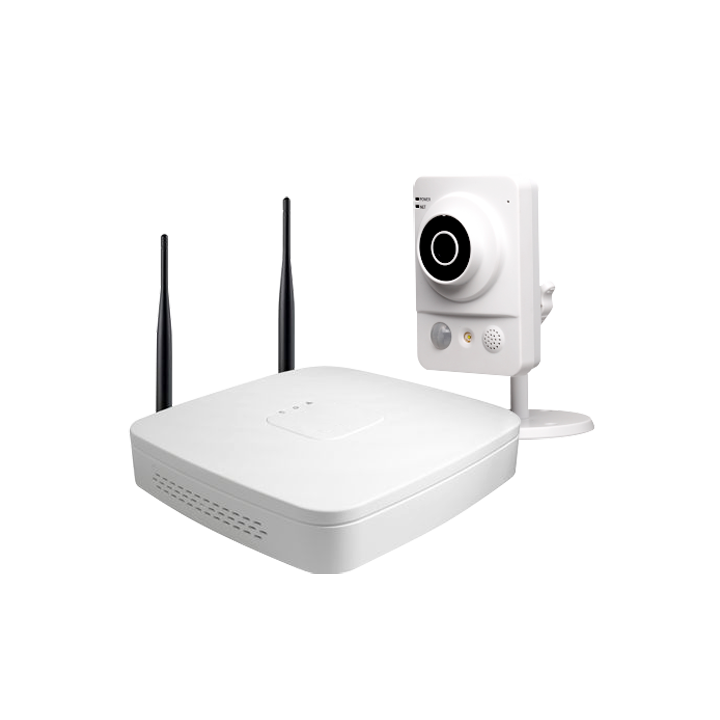 DAHUA KIT-NVR4104-2KW100W 4 kanālu NVR komplekts ar 4 PoE portiem, 2MP kamerām, Smart H.265+