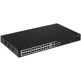 Slēdzis POE PFS4228-24P-370 24 PRIEVADŲ + SFP DAHUA