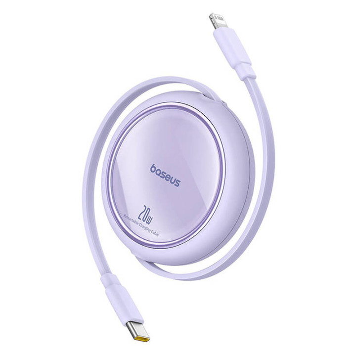 USB-kaabel Baseus Free2Pull USB-C kuni iP 20W 1m (lilla)
