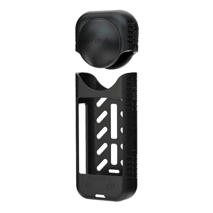 Sunnylife Silicone Protective Case + Lens Cover for Insta360 X4 (Black) X4-BHT818-D