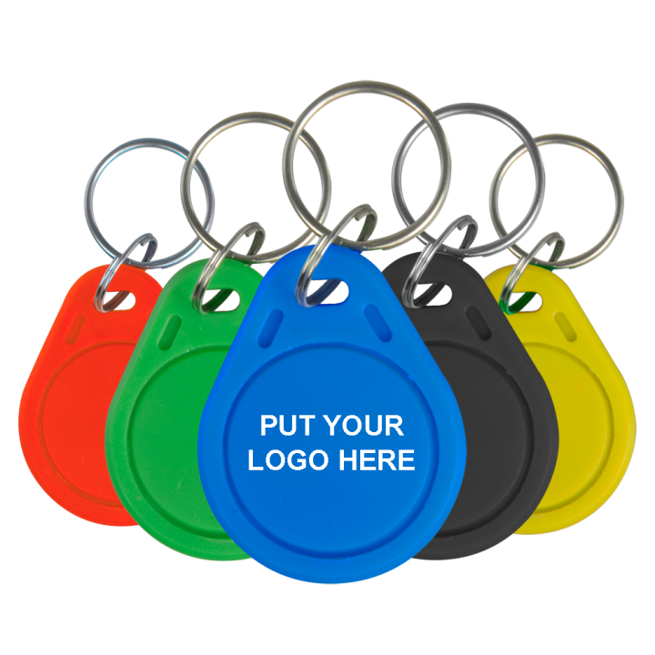 CARDCUBE TAG-MF-WR-C300 MIFARE Classic RFID Keychain Tag - 13.56 MHz Writable Card