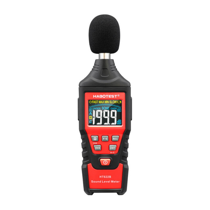 Digitālais decibelu mērītājs Habotest HT622B USB A/C