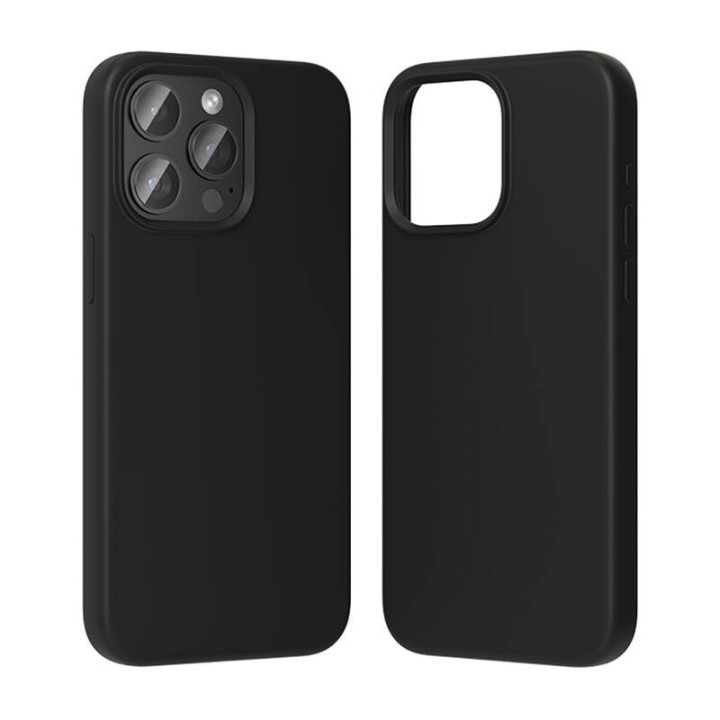 Vention KUFB0-30 silikoonümbris iPhone 15 Pro jaoks (must)