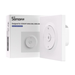 SONOFF Fusion EDIM – reguliatorius sieninis jungiklis, skirtas Sonoff MINI-DIM / MINI-ZBDIM moduliams
