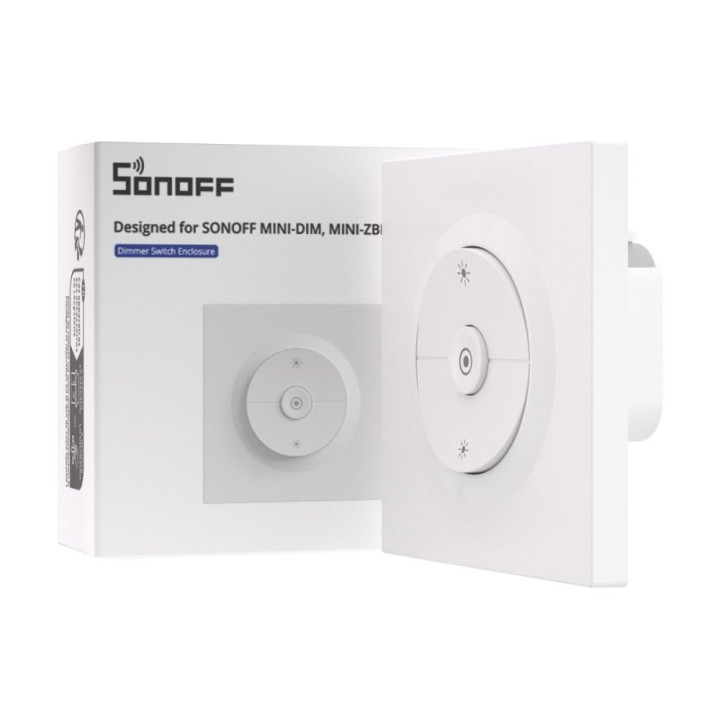 SONOFF Fusion EDIM – reguliatorius sieninis jungiklis, skirtas Sonoff MINI-DIM / MINI-ZBDIM moduliams