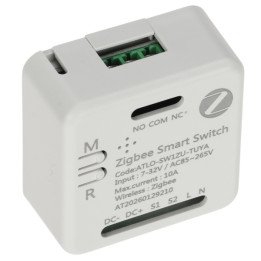 ATLO ATLO-SW1ZU-TUYA Zigbee viedais sienas slēdzis, 1-vietas, pieskāriena vadība, saderīgs ar Tuya/Smart Life/Amazon Alexa/Googl