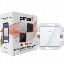 Psmart RM seeria 1-ahelaline puutetundlik klaasist dimmer valge WiFi TUYA