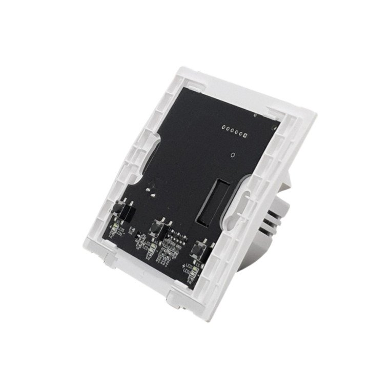 SmartWise B63 UNI Zigbee 3.0 + RF, 3-gang smart wall switch with universal wiring and physical push-button, WITHOUT FRONT PANEL