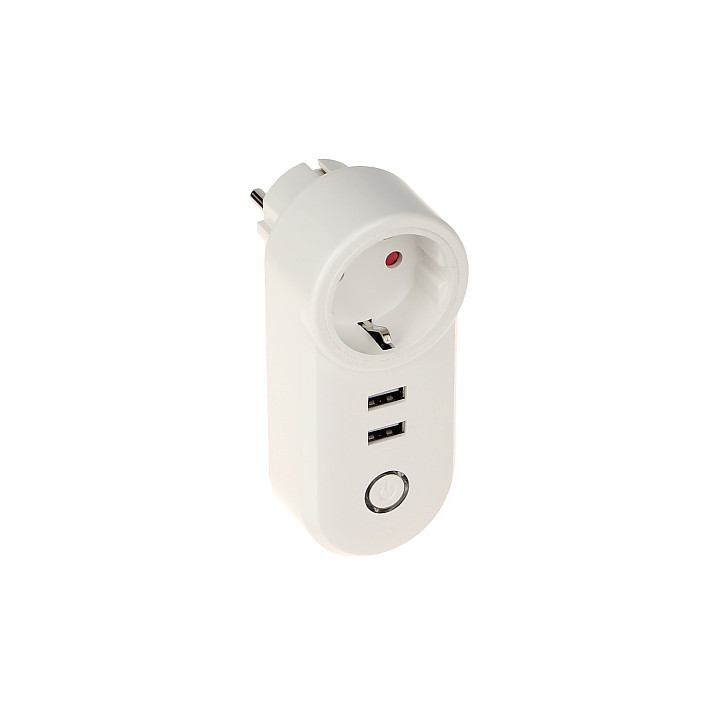 Sumanus ATLO-P1U2-TUYA Wi-Fi Smart Plug with 2 USB Ports, Tuya Smart Life App, Voice Control Compatible