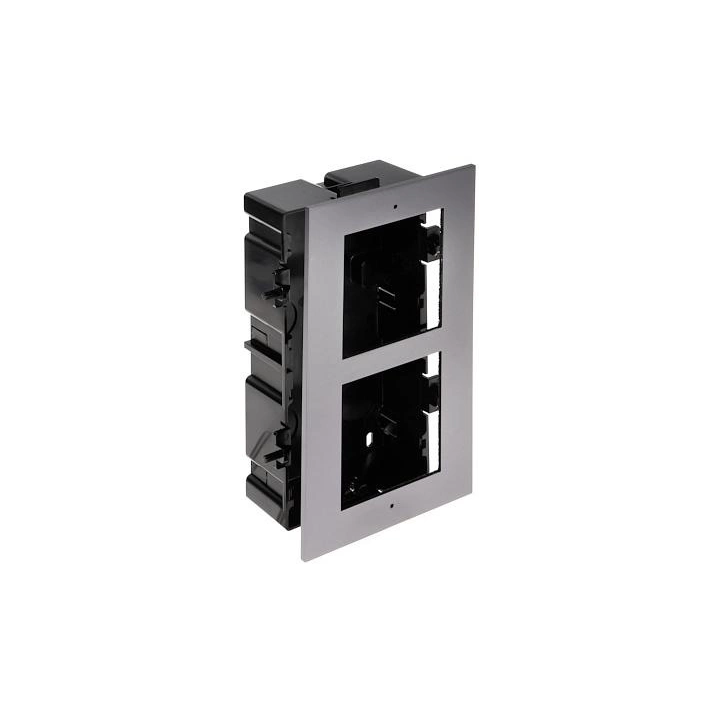 Hikvision DS-KD-ACF2/Plastic 2-os kartos vaizdo domofono laikikliai, įleidžiami, ABS plastikas