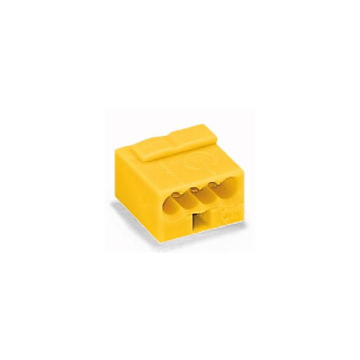 Micro Push Wire Spring Terminal 4-pin 0.6-0.8mm Yellow