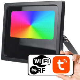 PSMART Smart Outdoor LED-lamp RGBCCT 30W IP65 WiFi+RF TUYA