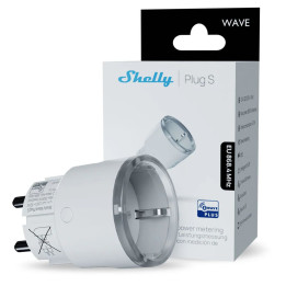 Shelly Wave Plug S – умная розетка с измерителем мощности, Z-Wave, белая