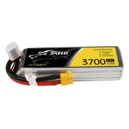 Tattu 3700mAh 14.8V 45C 4S1P LiPo Battery (TAA37004S45X6)
