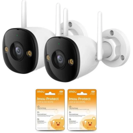 Komplektis 2 Imou bullet 3 5MP IP-kaamerat koos Imou Protect pilvedega