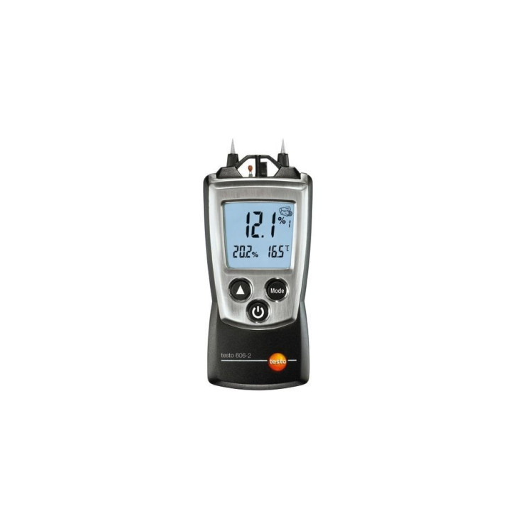Kosteusmittari Testo 606-2 materiaalin kosteudelle ja suhteelliselle kosteudelle