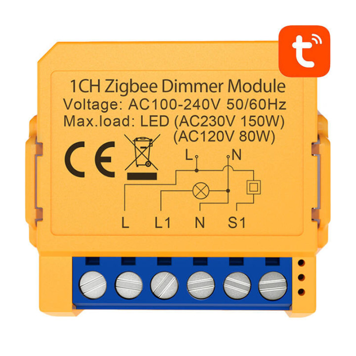 Умный выключатель розетки ZigBee Avatto ZDMS16-1 TUYA