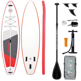 Доска для серфинга FunWater SUP SUPFW69C (красно-белая)