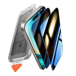 „Torras“ įdiekite „Master Privacy Glass“, skirtą „iPhone 16 Plus“.