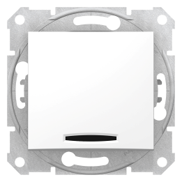 SLĒDZIS AR LAMPU SDN 10AX 250V BALTS