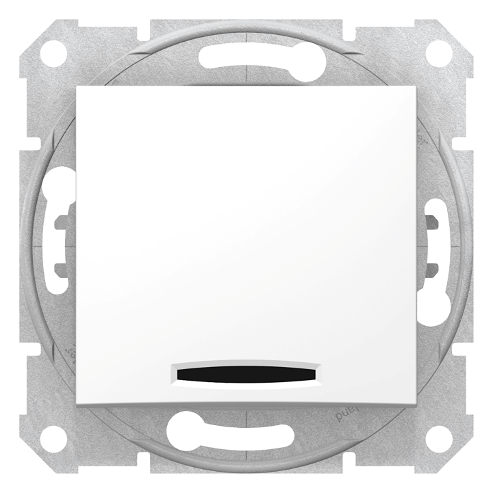 SLĒDZIS AR LAMPU SDN 10AX 250V BALTS