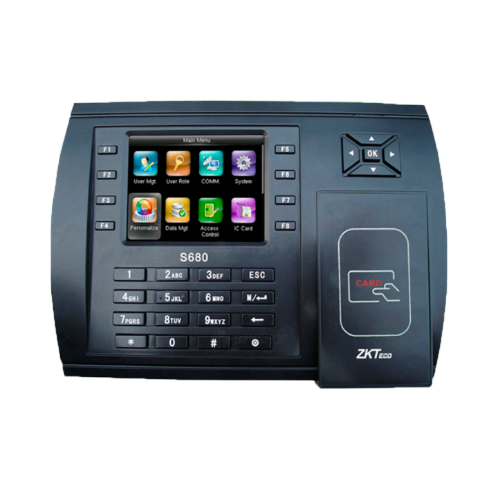 ZKTECO ZK-ICLOCKS680-DUAL Биометрический терминал контроля доступа с отпечатком пальца, лицом, RFID и PIN