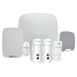 AJAX AJ-HUB2PLUSKIT-MP-PRO-W išmanusis namų šliuzas, Wi-Fi, 230V AC, baltas