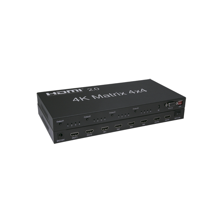 MARCA BLANCA HDMI-MATRIX-4X4-4K 4x4 HDMI matricos jungiklis 4K UHD HDR
