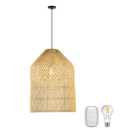 Immax BOHO PELO 35 cm älykäs katto-/seinävalaisin E27-polttimolla ja kaukosäätimellä