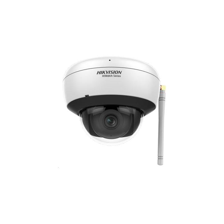 HIWATCH HWI-D220H-DW IP/PoE kupolinė kamera su Wi-Fi, 2,8 mm, 30 m IR, įmontuotu mikrofonu