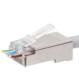 Разъем Getfort RJ45 UTP Cat5e проходной экранированный 8P8C (100 шт.)