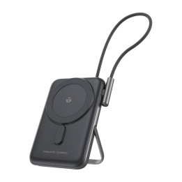 Choetech B735 magneettinen virtapankki 10000mAh 20W PD + USB-C kaapeli (musta)