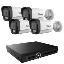 VidiLine KIT-8120-C38WQ-4 Комплект IP-видеонаблюдения с 4 камерами, 8 МП и 20-канальным видеорегистратором 4K