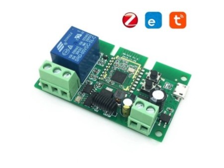 DC 5-32V relejs ZigBee + RF433MHZ