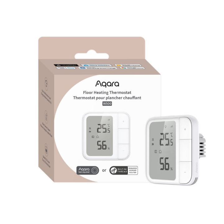 Aqara W500 Zigbee+Thread grindų šildymo termostatas (UT-A01D)