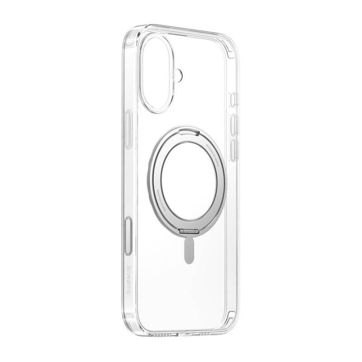 Baseus SkyRing 360° iP16 magnetinis dėklas su stovu (skaidrus)