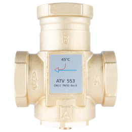 AFRISO ATV 553 – termostaattiventtiili, DN32, Rp 1 1/__LIN_KEEP_NUMBER_3", Kvs 9, 45°C