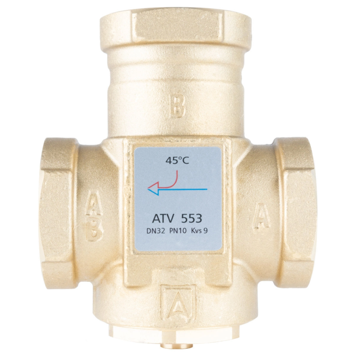 AFRISO ATV 553 – termostatinis vožtuvas, DN32, Rp 1 1/__LIN_KEEP_NUMBER_3", Kvs 9, 45°C