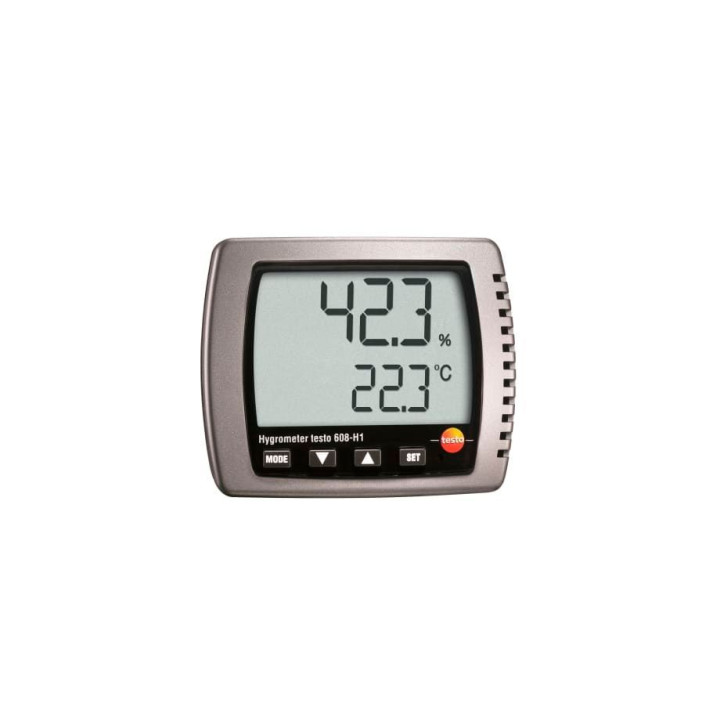 Termohigrometras Testo 608-H1 su rasos taško ekranu