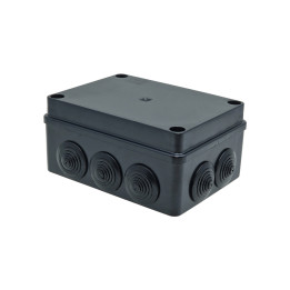 S-BOX box surface mounting IP65 150x110x70mm with glands black UV