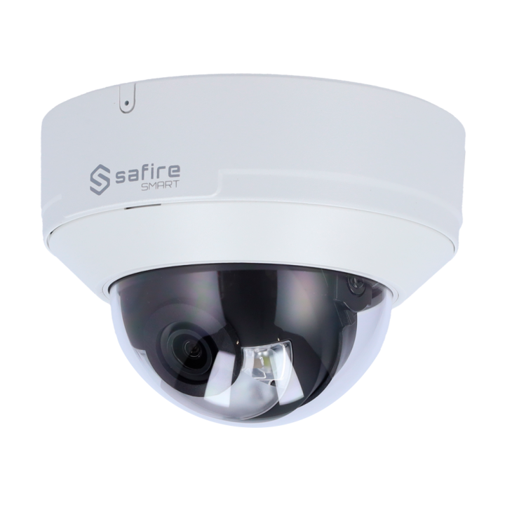SAFIRE SMART SF-IPD040A-6I1-DL 6 MP Outdoor Dome IP-kamera PoE:llä, Wi-Fi, kaksoisvalaistus, 50 m IR, microSD jopa 512 Gt