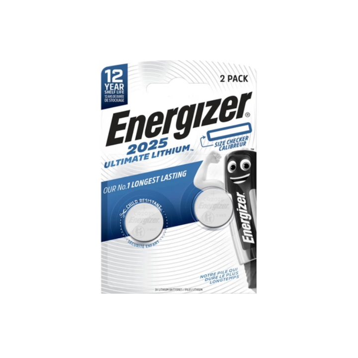 Energizer CR2025 / DL2025 3V 170mAh Ultimate Lithium 2 gab.