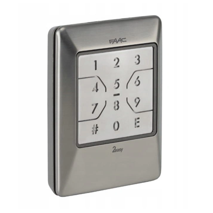 FAAC XKP B INOX Juhtmega koodiklaviatuur 2easy BUS IP54 24V DC 255 koodid 72x21x100mm -20 kuni 55C