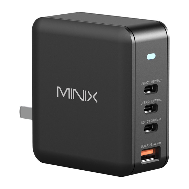 Minix NEO-P165 GaN Wall Charger 165W 3x USB-C 1x USB-A