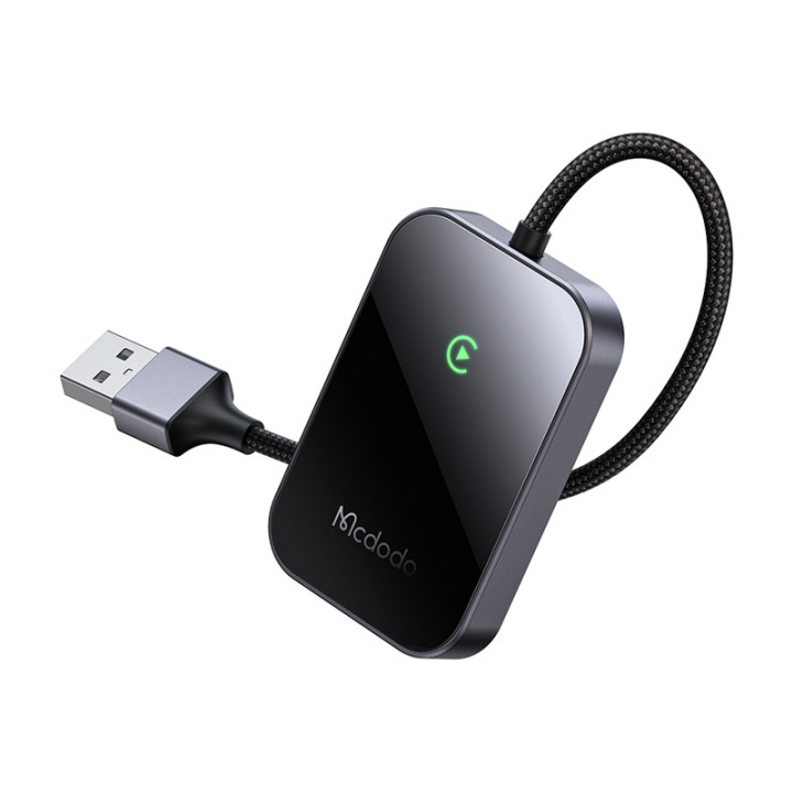 CarPlay juhtmevaba adapter USB-kaabliga McDodo CA-7210 must