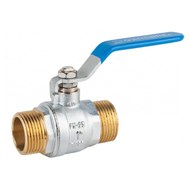 Ball Valve 1" M/M Long Handle PN25 GENEBRE AGC888
