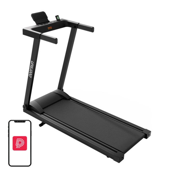 DeerRun A1 Pro Move + kokoontaittuva sähköjuoksumatto (musta)