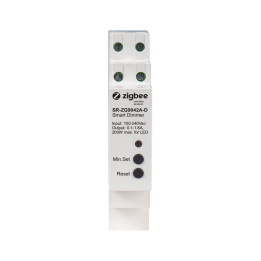 Sunricher DIN bėgelis Zigbee išmanusis reguliatorius, 230 V kintamoji srovė be neutralios įtampos, 400 W (SR-ZG9042A-D)