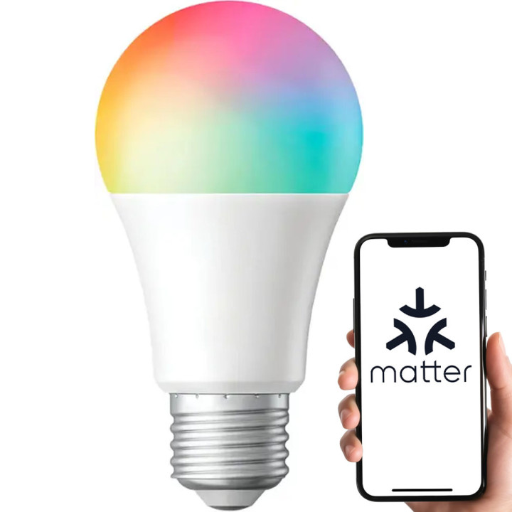 E27 Matter WiFi HomeKit Google Home Alexa LED Bulb